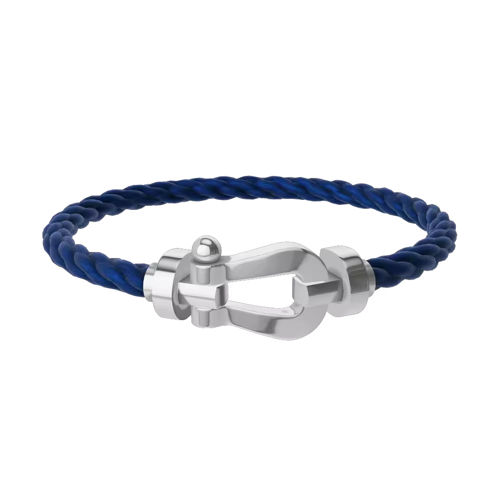 FORCE 10 BRACELET 18K WHITE GOLD LARGE MODEL