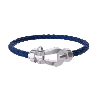 FORCE 10 BRACELET 18K WHITE GOLD LARGE MODEL