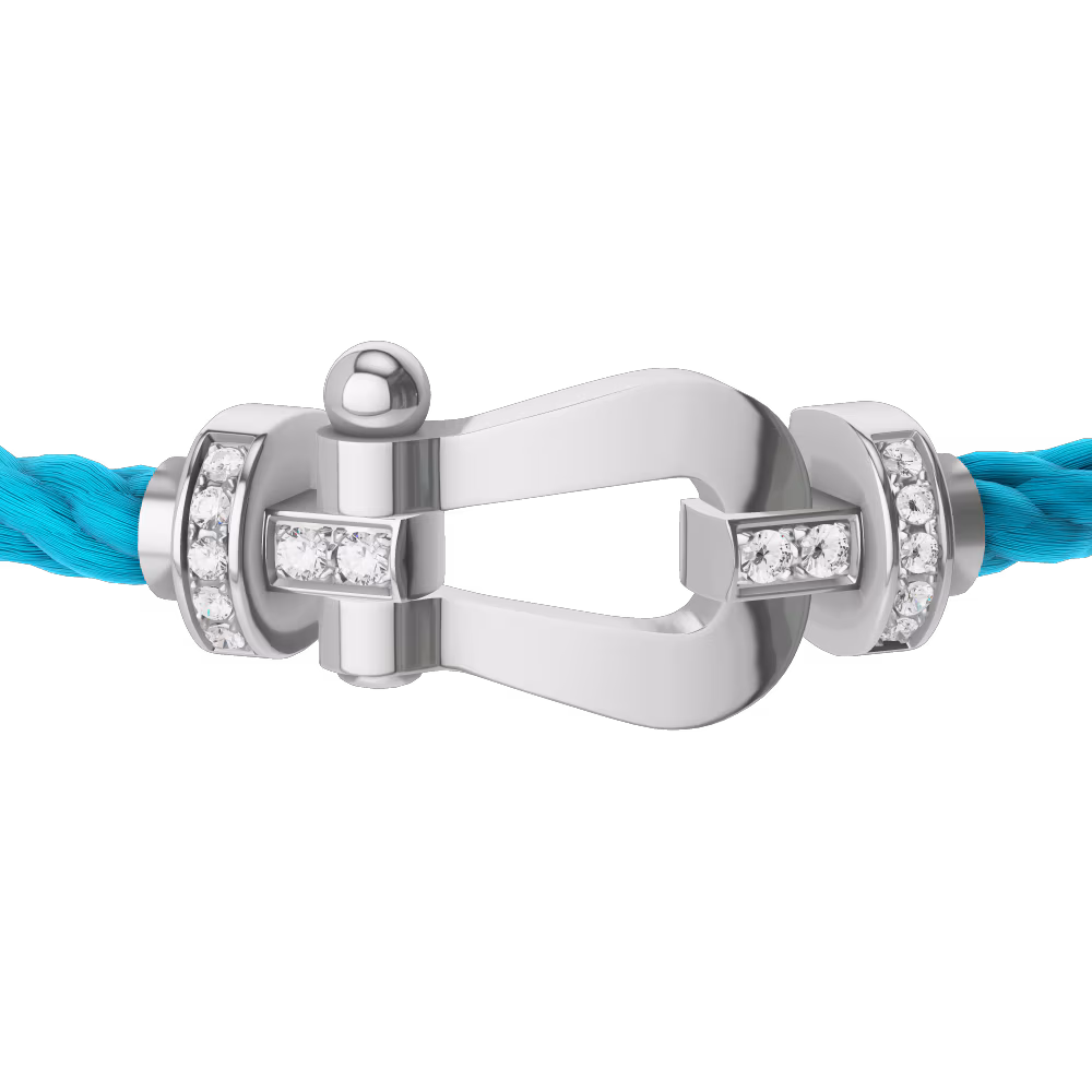 Force 10 bracelet 18k white gold and diamonds large model