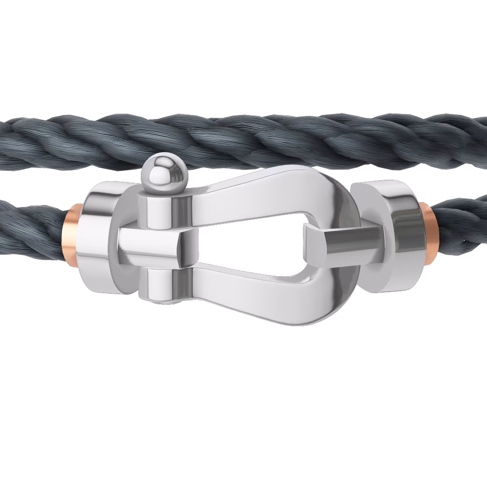 FORCE 10 BRACELET 18K WHITE GOLD LARGE MODEL