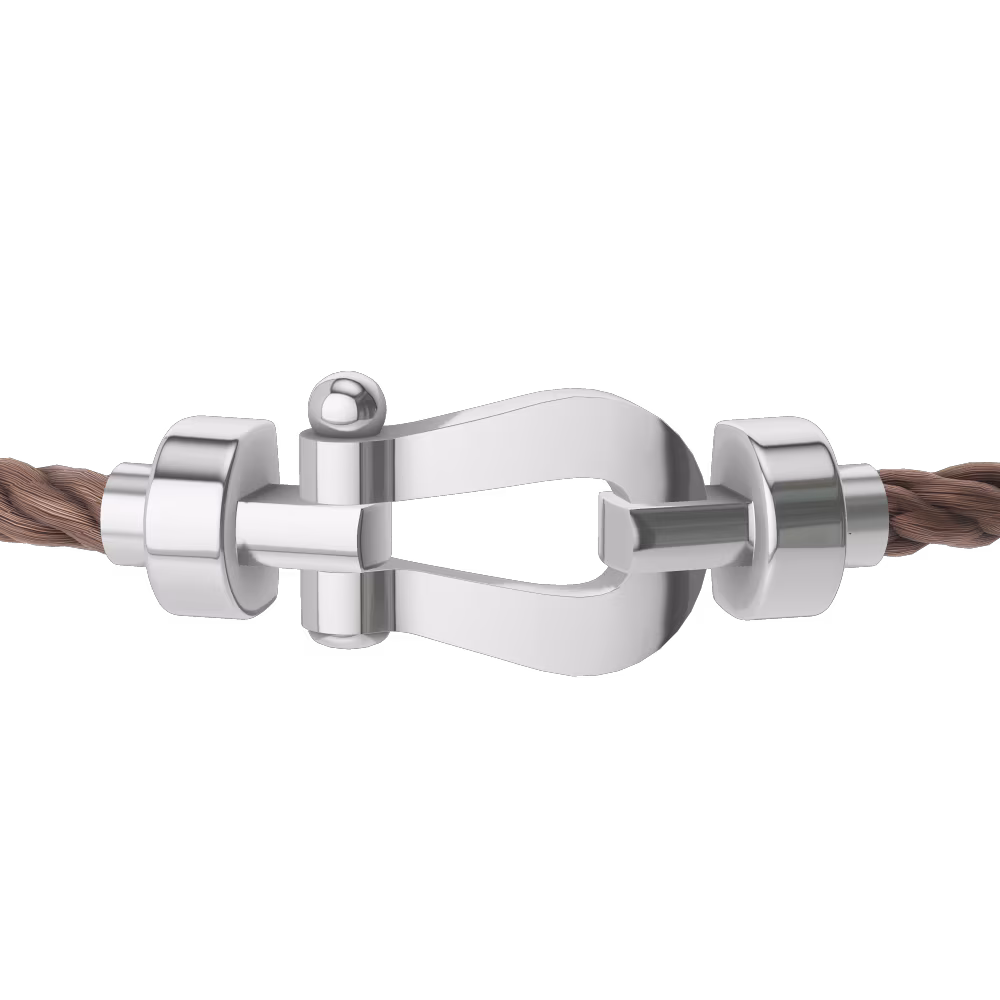 FORCE 10 BRACELET 18K WHITE GOLD MEDIUM MODEL
