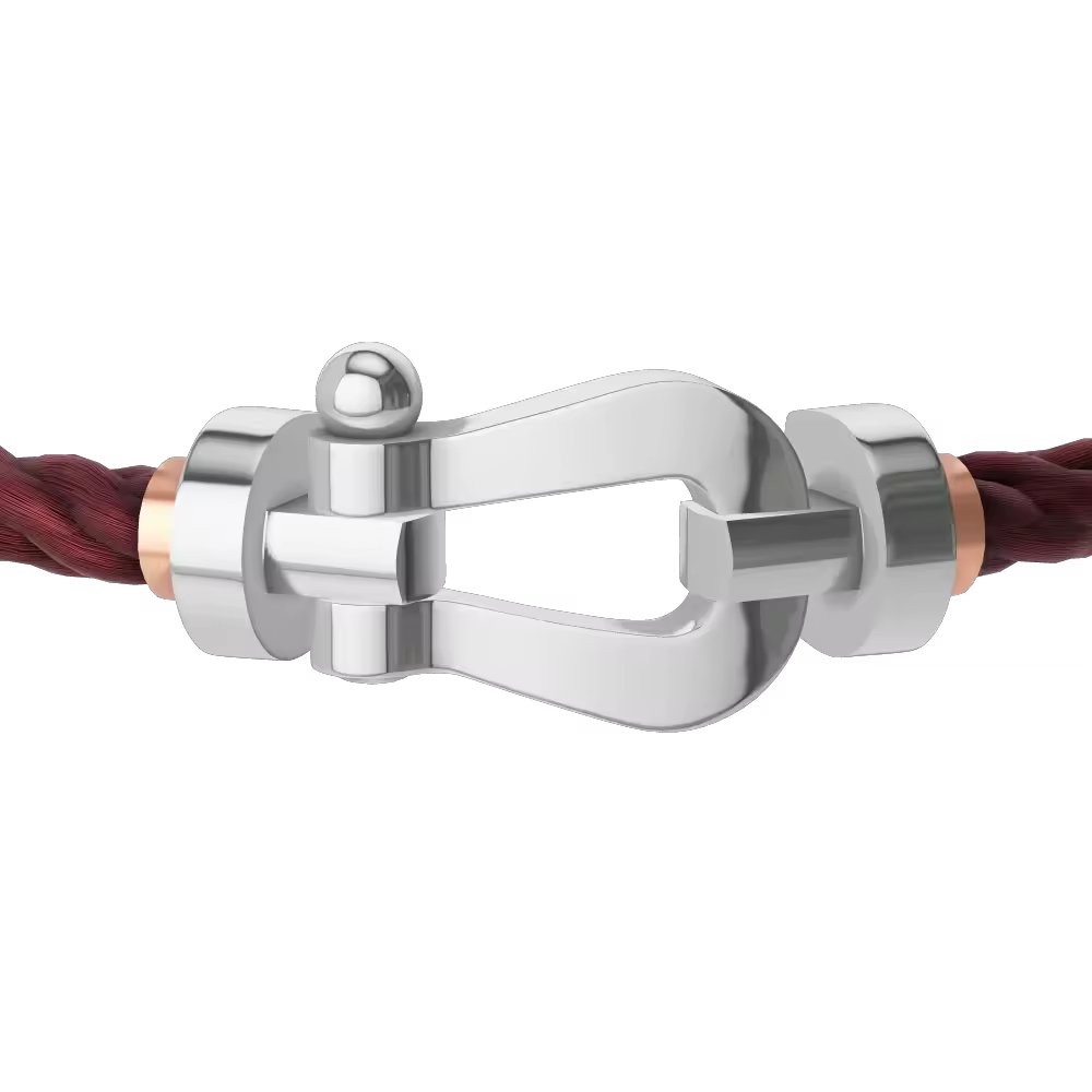 FORCE 10 BRACELET 18K WHITE GOLD LARGE MODEL