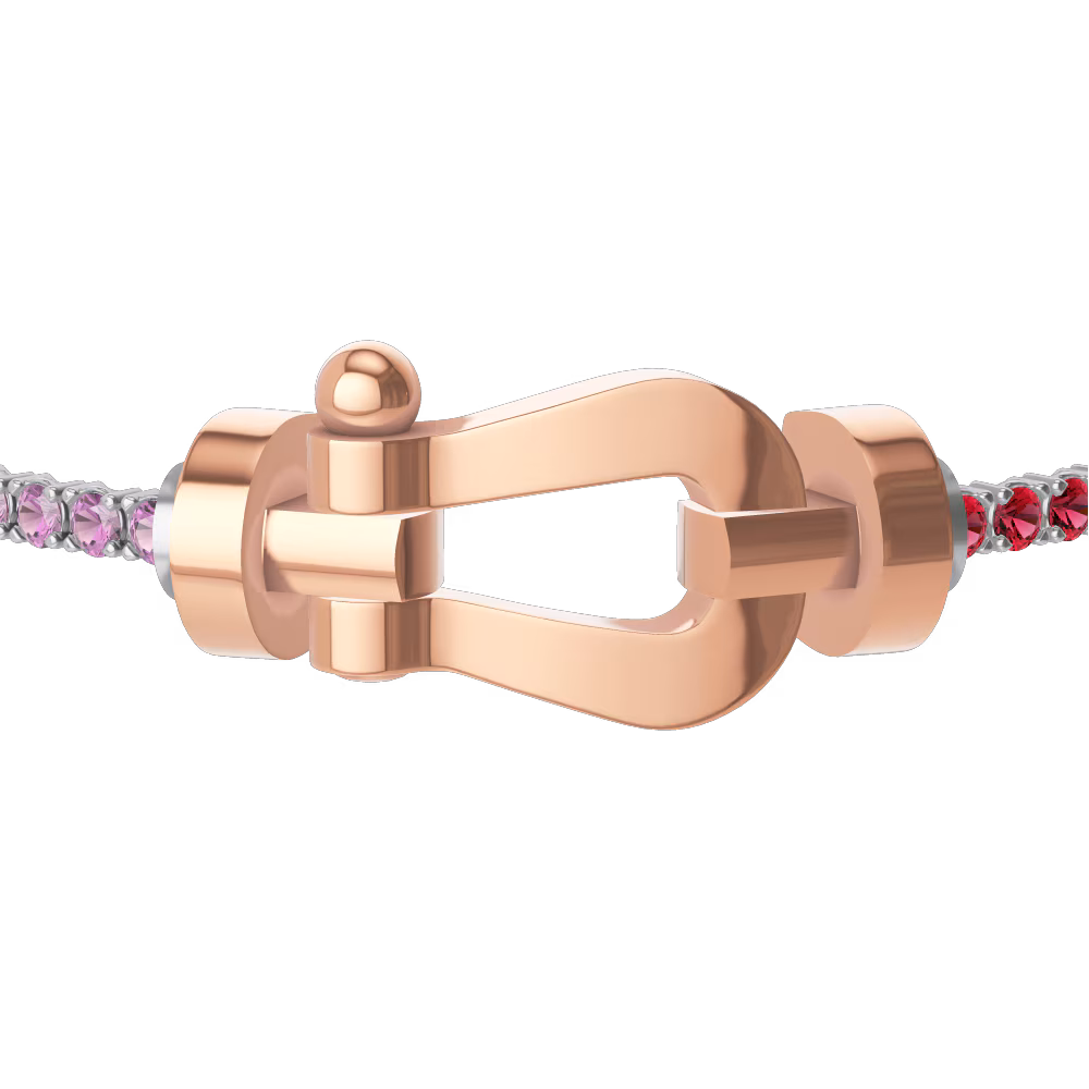 FORCE 10 BRACELET 18K PINK GOLD LARGE MODEL