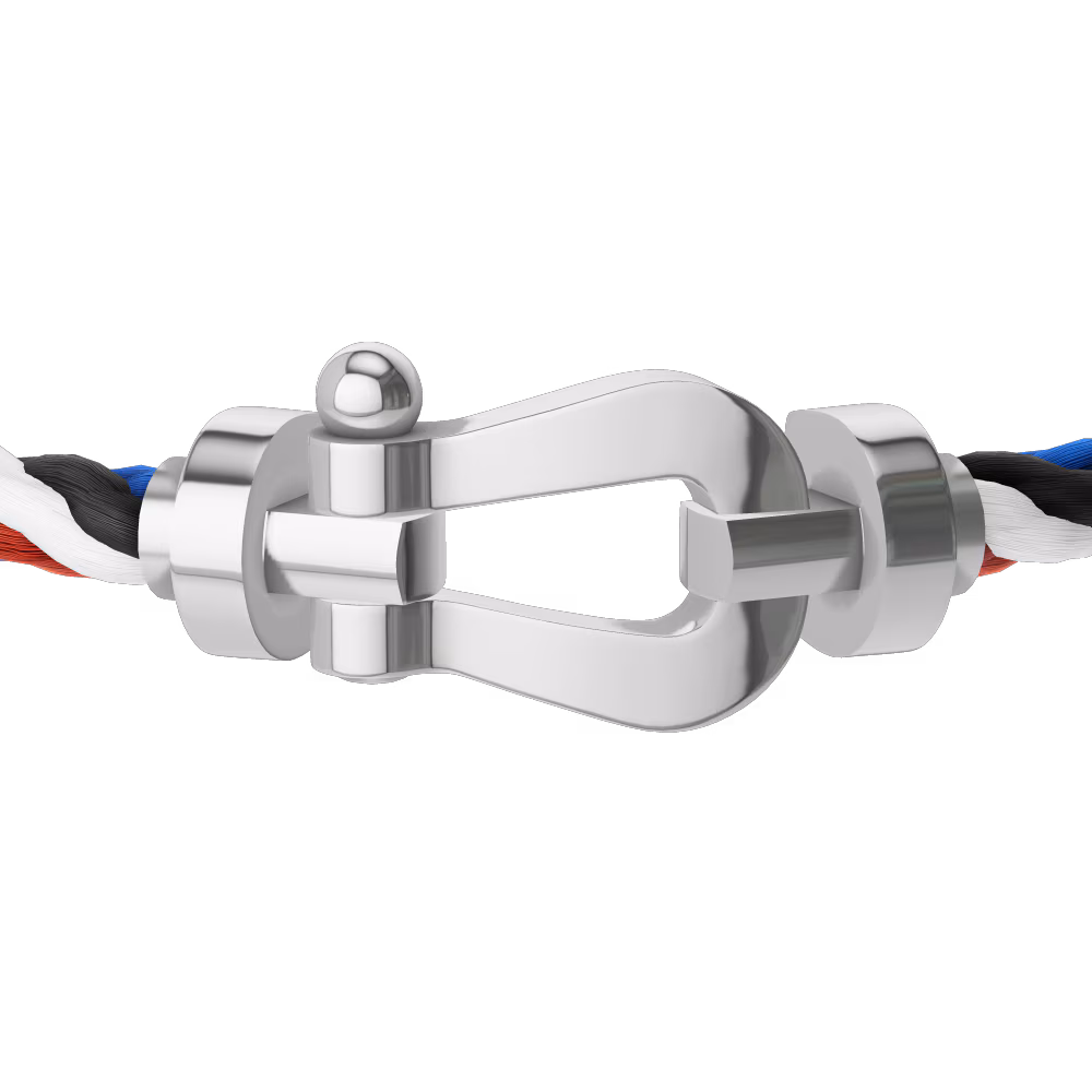 FORCE 10 BRACELET 18K WHITE GOLD LARGE MODEL