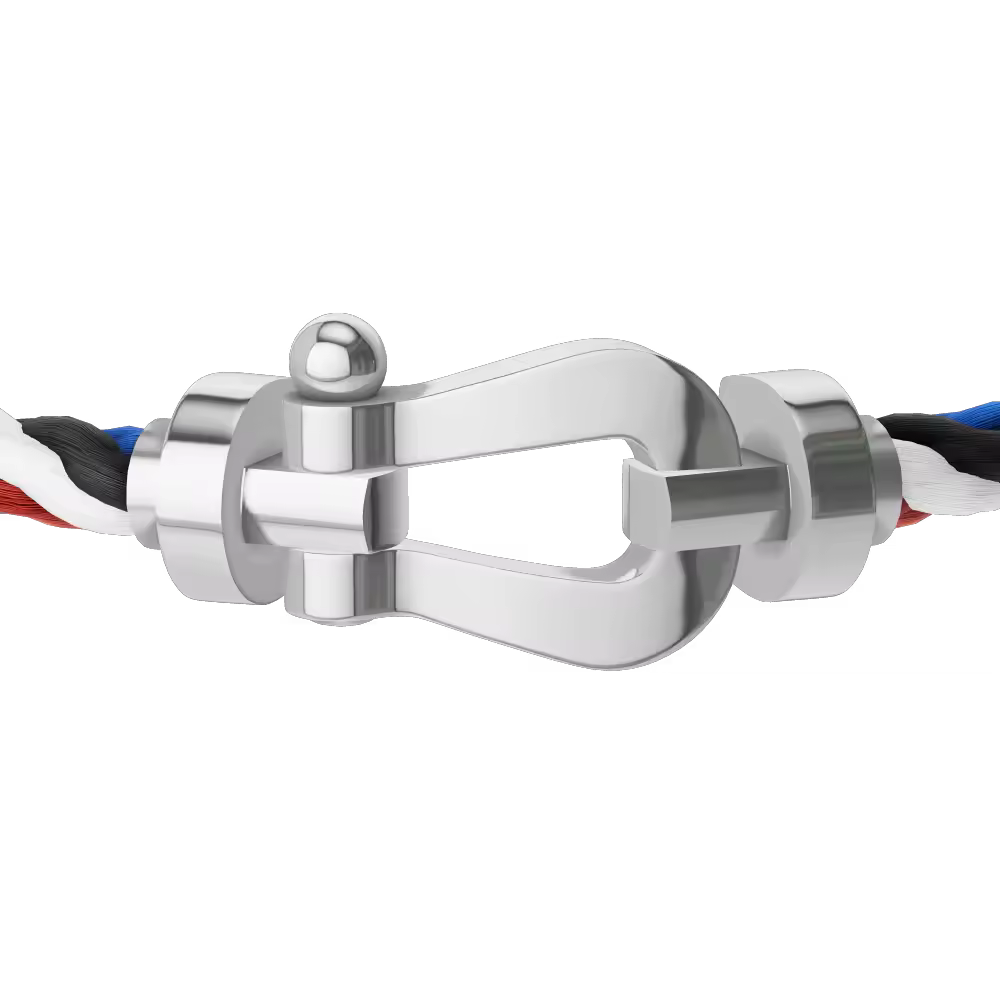 FORCE 10 BRACELET 18K WHITE GOLD LARGE MODEL