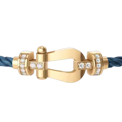 FORCE 10 BRACELET 18K YELLOW GOLD AND DIAMONDS MEDIUM MODEL