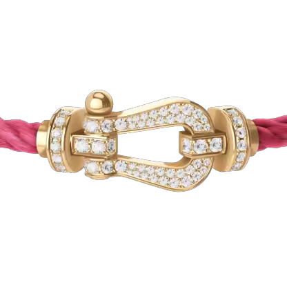 FORCE 10 BRACELET 18K YELLOW GOLD AND DIAMONDS LARGE MODEL