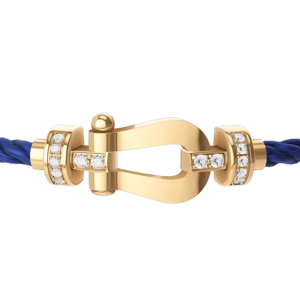 FORCE 10 BRACELET 18K YELLOW GOLD AND DIAMONDS MEDIUM MODEL