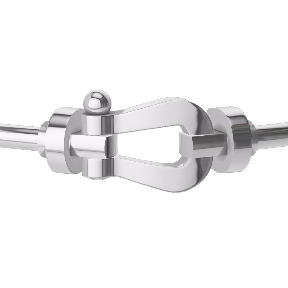 FORCE 10 BRACELET 18K WHITE GOLD LARGE MODEL