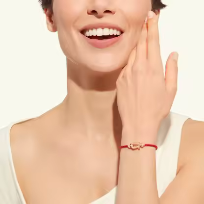 FORCE 10 BRACELET 18K PINK GOLD AND DIAMONDS MEDIUM MODEL