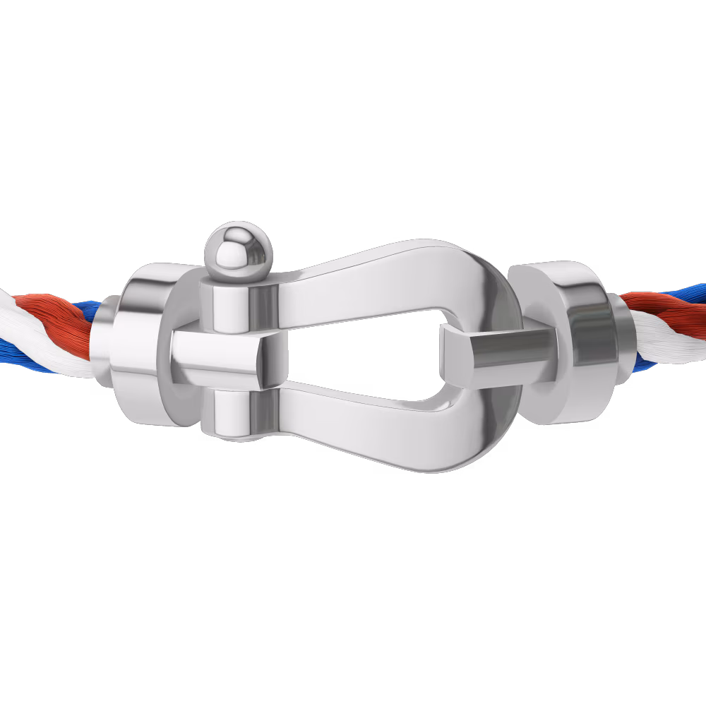 FORCE 10 BRACELET 18K WHITE GOLD LARGE MODEL