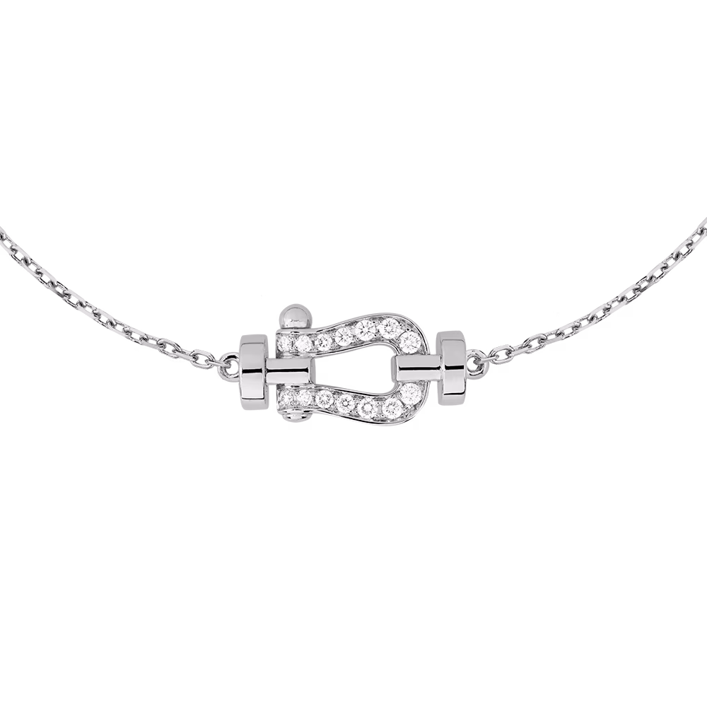 FORCE 10 BRACELET SMALL MODEL IN 18K WHITE GOLD AND DIAMONDS