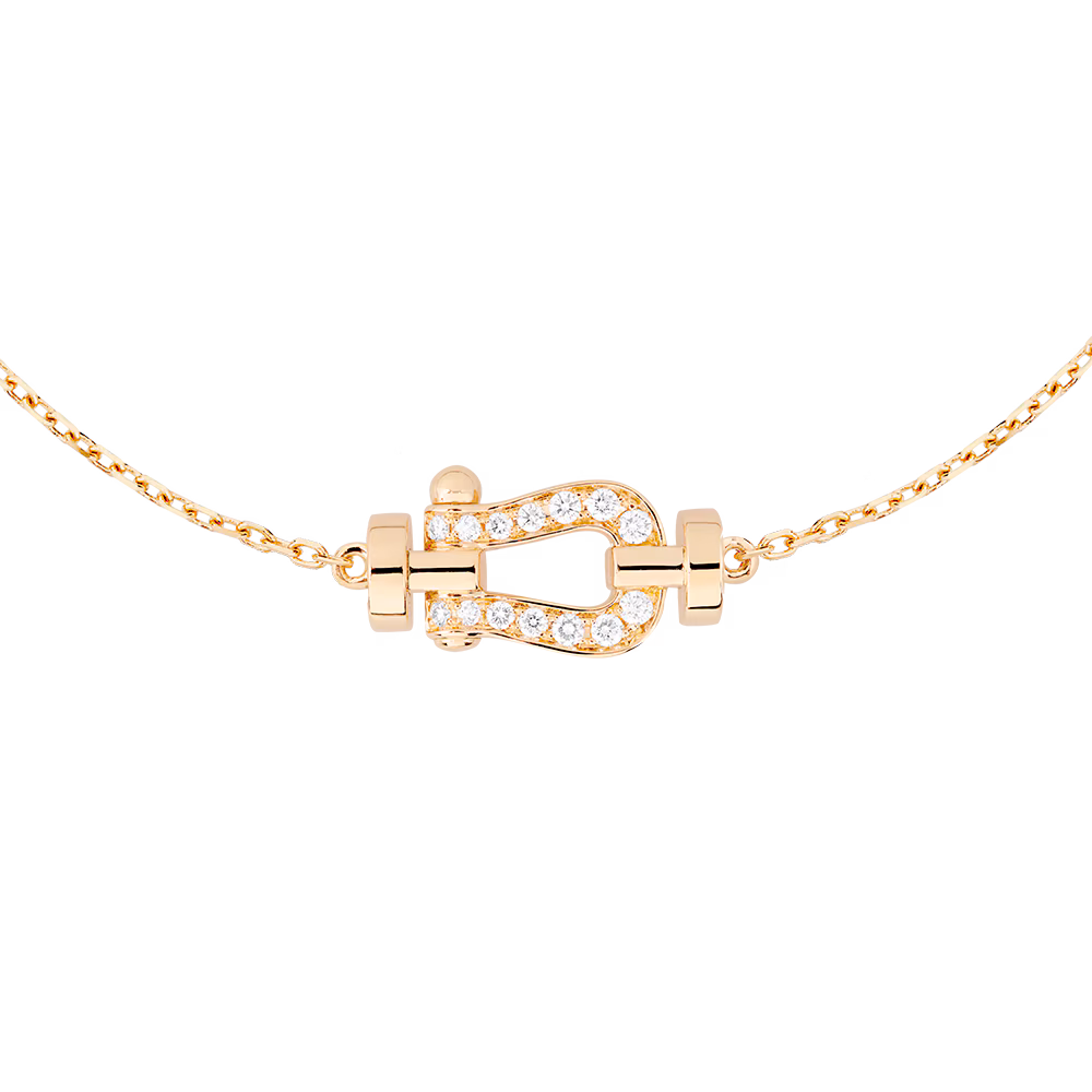 FORCE 10 BRACELET SMALL MODEL IN 18K YELLOW GOLD AND DIAMONDS