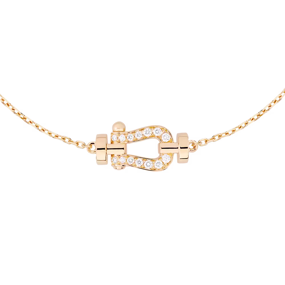 FORCE 10 BRACELET SMALL MODEL IN 18K YELLOW GOLD AND DIAMONDS