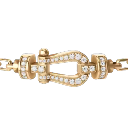 FORCE 10 BRACELET 18K YELLOW GOLD AND DIAMONDS MEDIUM MODEL