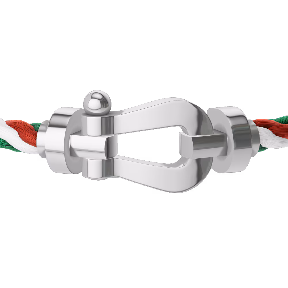 FORCE 10 BRACELET 18K WHITE GOLD LARGE MODEL