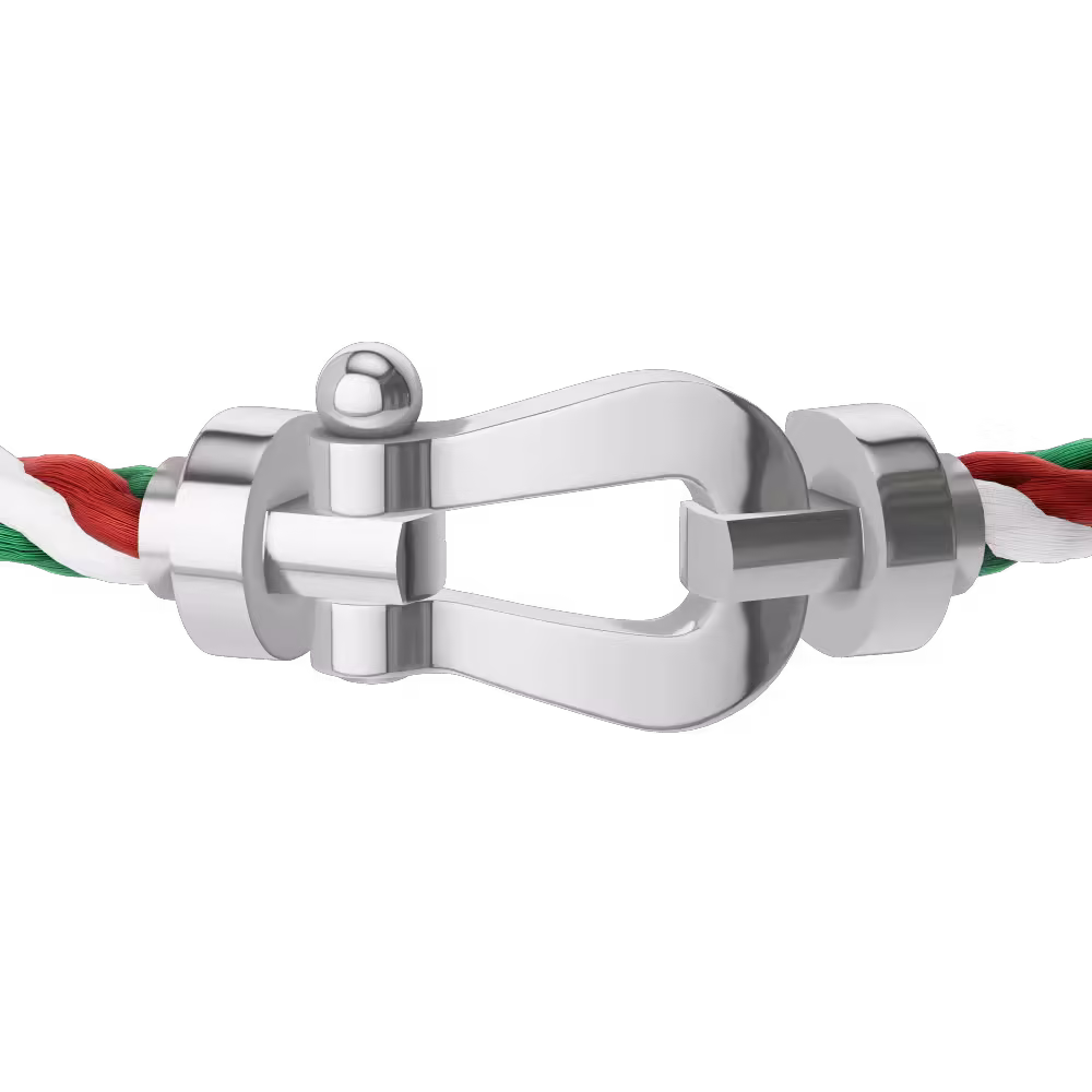 FORCE 10 BRACELET 18K WHITE GOLD LARGE MODEL