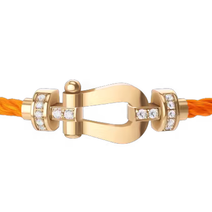 FORCE 10 BRACELET 18K YELLOW GOLD AND DIAMONDS MEDIUM MODEL