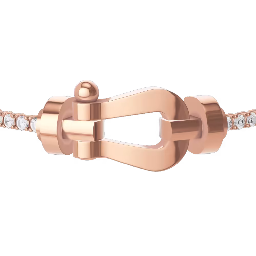 FORCE 10 BRACELET 18K PINK GOLD LARGE MODEL