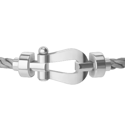 FORCE 10 BRACELET 18K WHITE GOLD MEDIUM MODEL