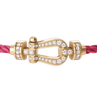FORCE 10 BRACELET 18K YELLOW GOLD AND DIAMONDS MEDIUM MODEL
