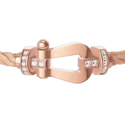 FORCE 10 BRACELET 18K PINK GOLD AND DIAMONDS LARGE MODEL