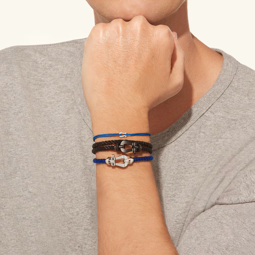 FORCE 10 BRACELET 18K WHITE GOLD LARGE MODEL