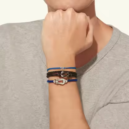 FORCE 10 BRACELET 18K WHITE GOLD LARGE MODEL