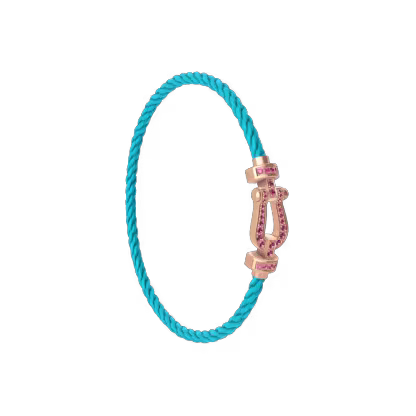 FORCE 10 BRACELET 18K PINK GOLD AND PINK SAPPHIRES MEDIUM MODEL