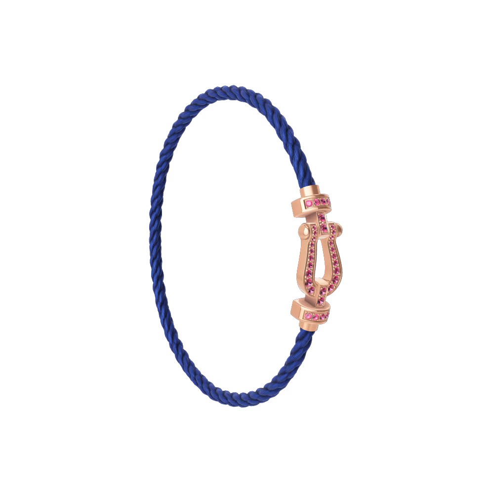FORCE 10 BRACELET 18K PINK GOLD AND PINK SAPPHIRES MEDIUM MODEL
