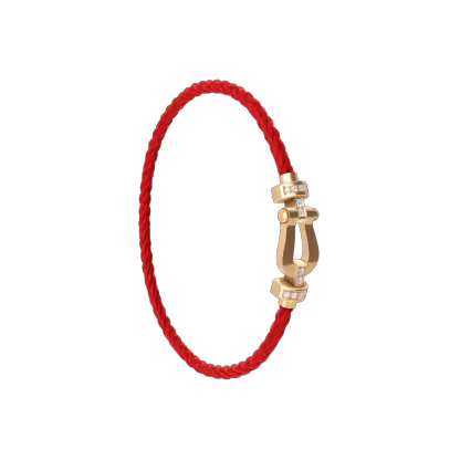 FORCE 10 BRACELET 18K YELLOW GOLD AND DIAMONDS MEDIUM MODEL