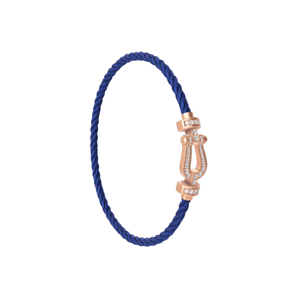 FORCE 10 BRACELET 18K PINK GOLD AND DIAMONDS MEDIUM MODEL