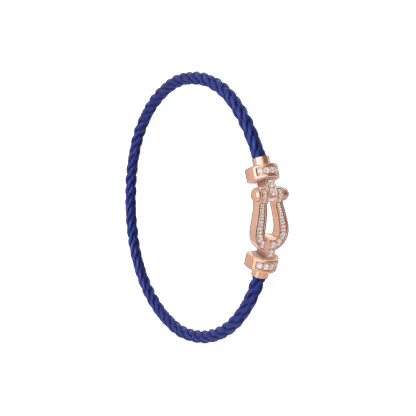 FORCE 10 BRACELET 18K PINK GOLD AND DIAMONDS MEDIUM MODEL