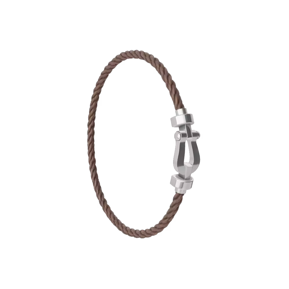 FORCE 10 BRACELET 18K WHITE GOLD MEDIUM MODEL