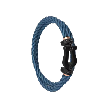 FORCE 10 BRACELET BLACK TITANIUM AND BLACK DIAMONDS LARGE MODEL