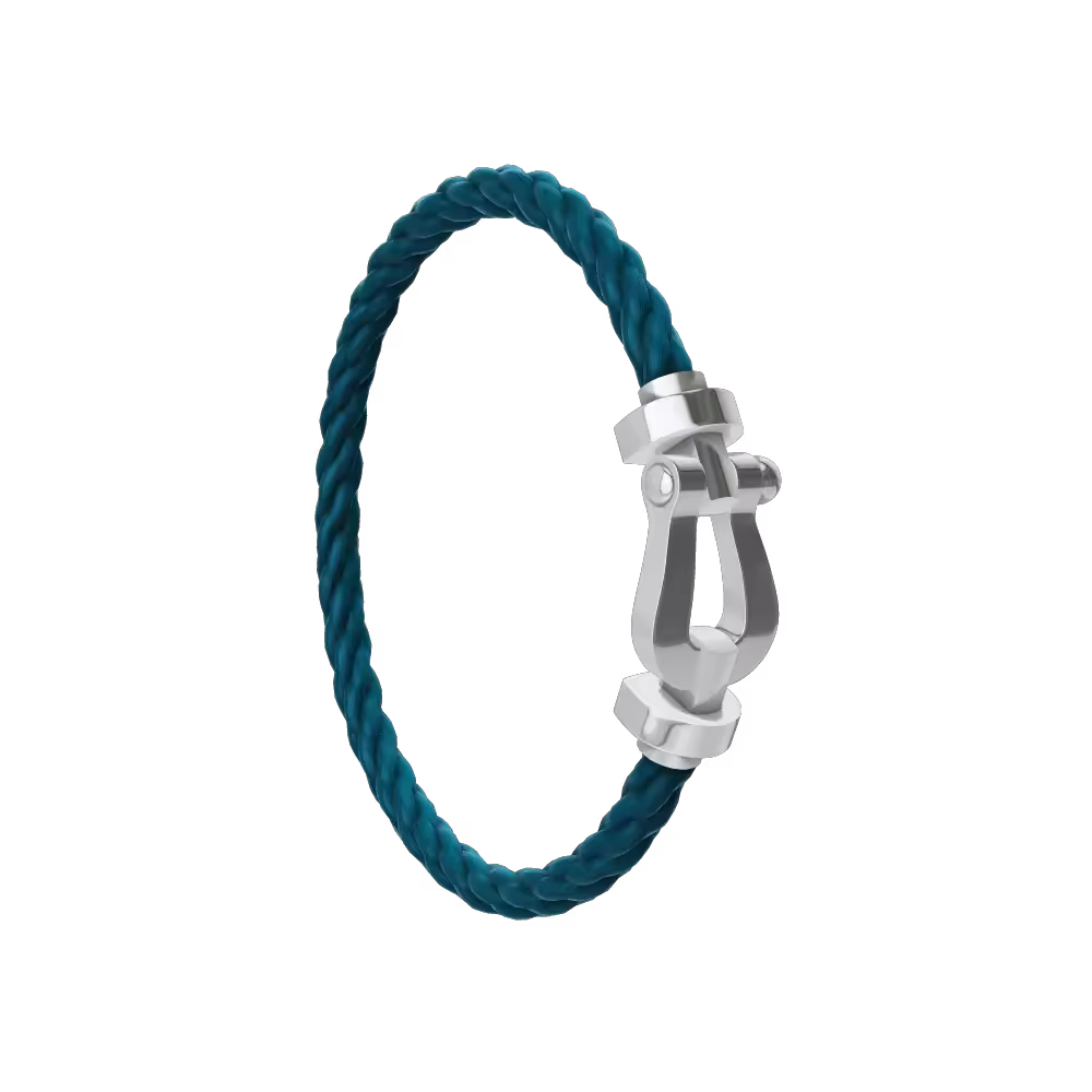 FORCE 10 BRACELET 18K WHITE GOLD LARGE MODEL