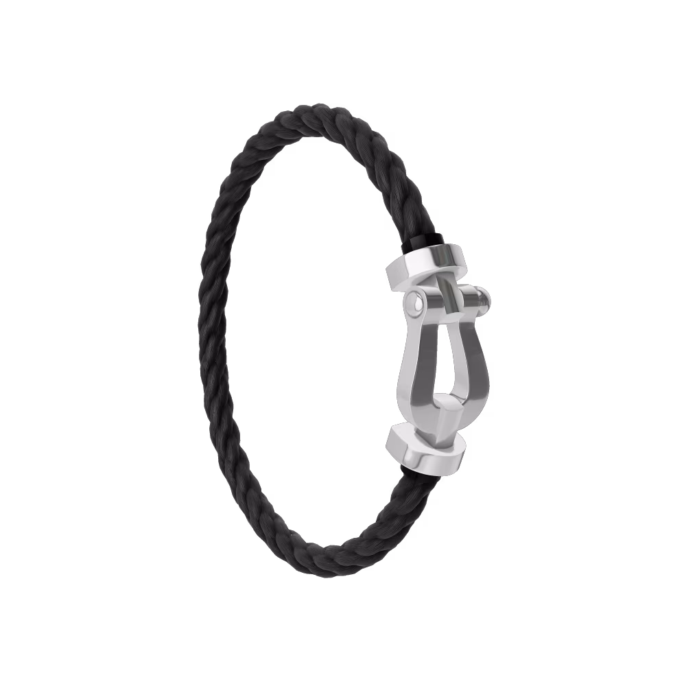 FORCE 10 BRACELET 18K WHITE GOLD LARGE MODEL