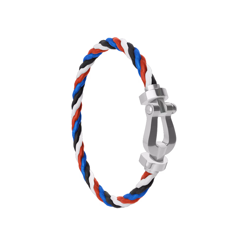 FORCE 10 BRACELET 18K WHITE GOLD LARGE MODEL