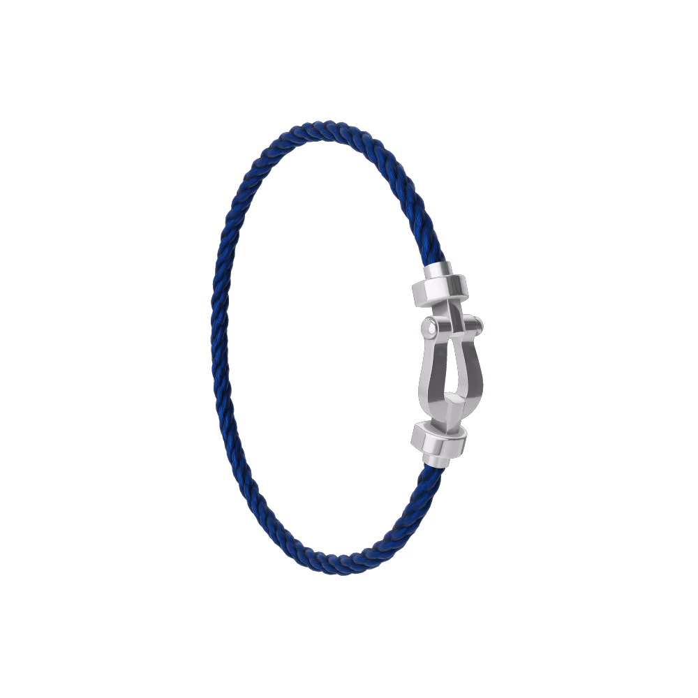 FORCE 10 BRACELET 18K WHITE GOLD MEDIUM MODEL