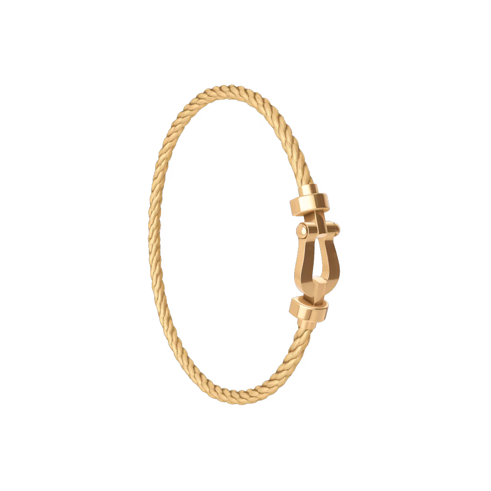 FORCE 10 BRACELET 18K YELLOW GOLD MEDIUM MODEL