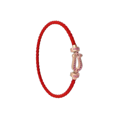 FORCE 10 BRACELET 18K PINK GOLD AND PINK SAPPHIRES MEDIUM MODEL