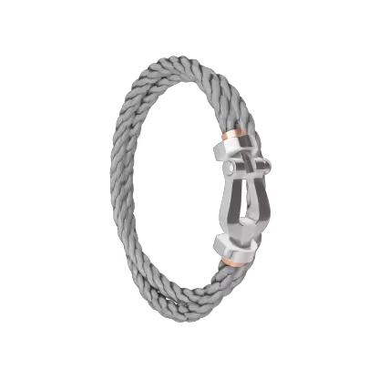 FORCE 10 BRACELET 18K WHITE GOLD LARGE MODEL