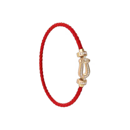 FORCE 10 BRACELET 18K YELLOW GOLD AND DIAMONDS MEDIUM MODEL