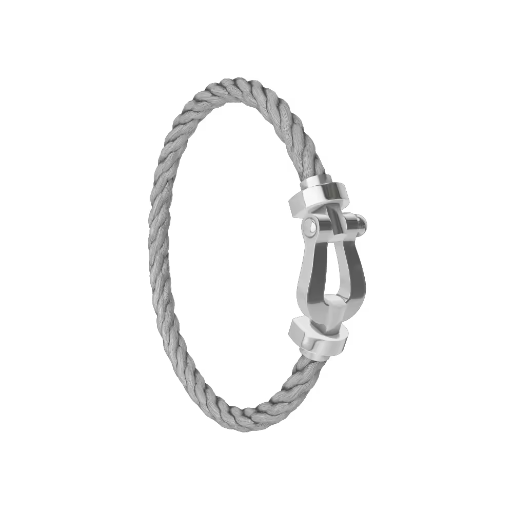 FORCE 10 BRACELET 18K WHITE GOLD LARGE MODEL