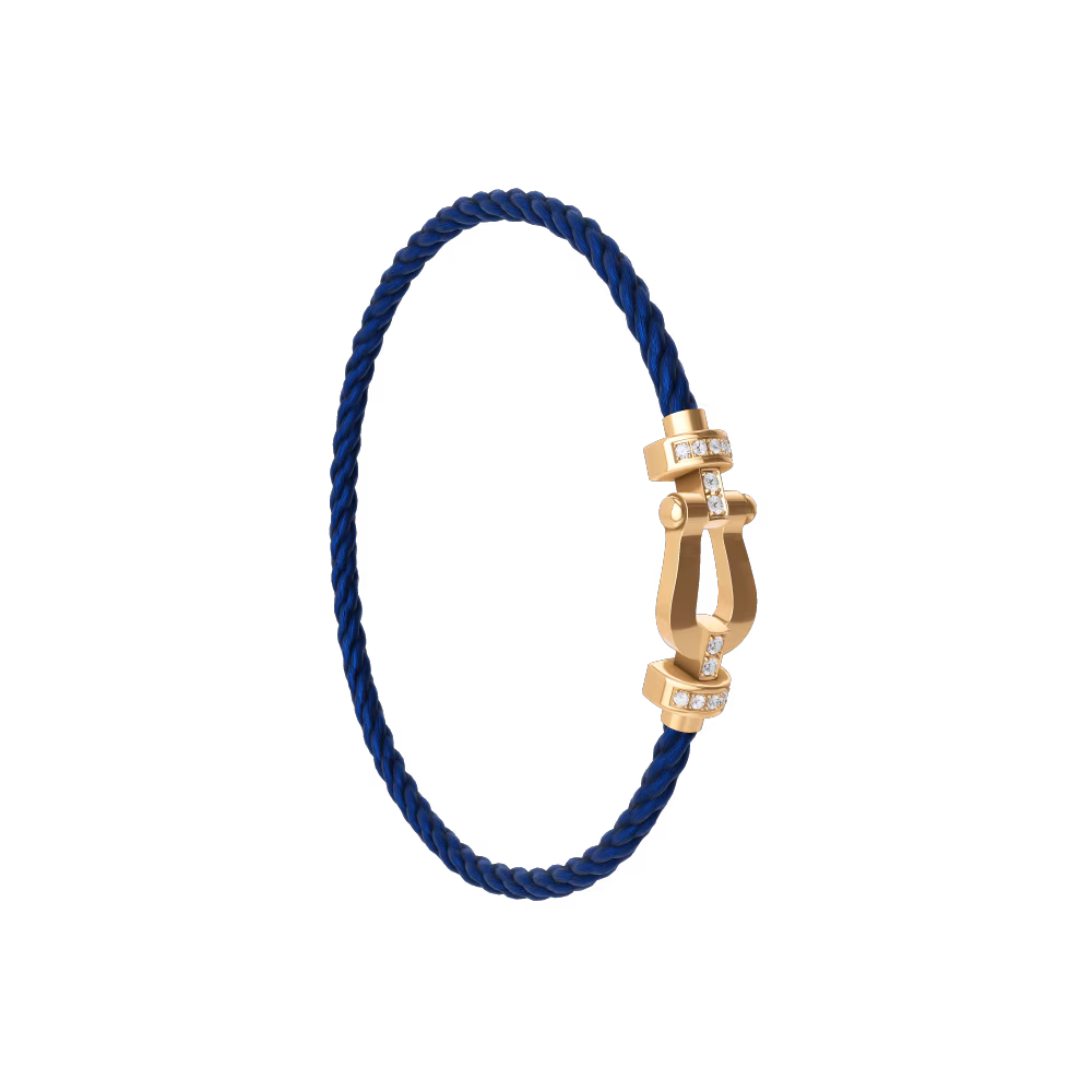 FORCE 10 BRACELET 18K YELLOW GOLD AND DIAMONDS MEDIUM MODEL
