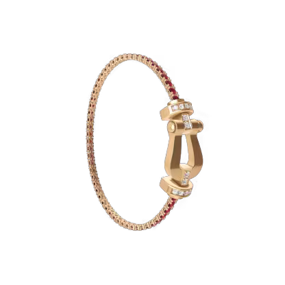 FORCE 10 BRACELET 18K YELLOW GOLD AND DIAMONDS LARGE MODEL