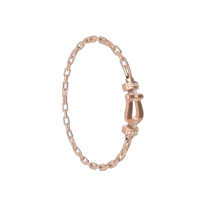 FORCE 10 BRACELET 18K PINK GOLD AND DIAMONDS MEDIUM MODEL