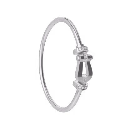 FORCE 10 BRACELET 18K WHITE GOLD AND DIAMONDS LARGE MODEL