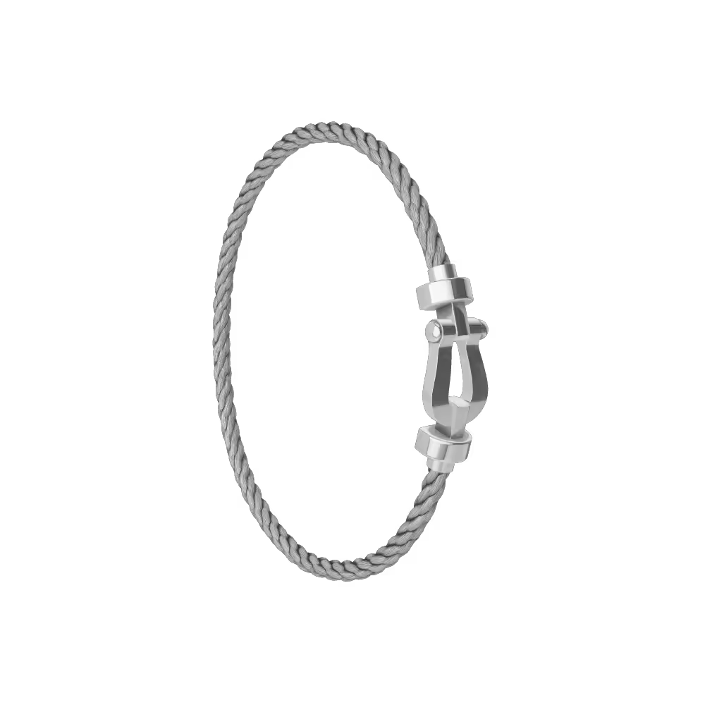 FORCE 10 BRACELET 18K WHITE GOLD MEDIUM MODEL