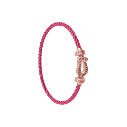 FORCE 10 BRACELET 18K PINK GOLD AND PINK SAPPHIRES MEDIUM MODEL